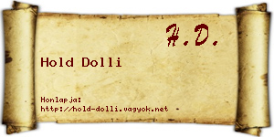 Hold Dolli névjegykártya